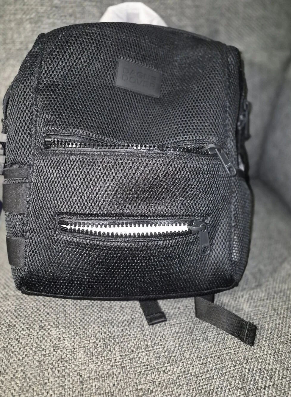 Dagne Dover Medium Air Mesh Indi Diaper Bag In Color Onyx